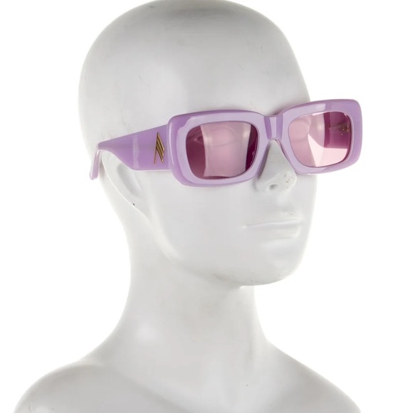 THE ATTICO + Linda Farrow Marfa rectangular-frame acetate sunglasses - Picture 1 of 1